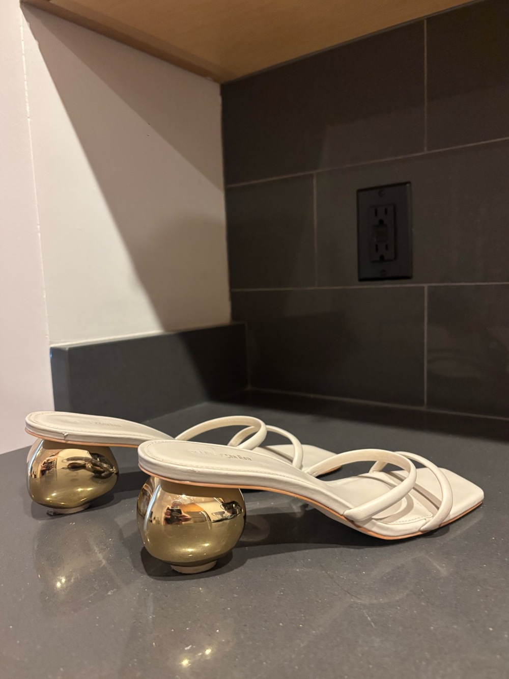 Cult Gaia White Strappy Heeled Sandal - Picture 4 of 5